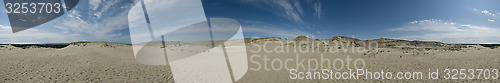 Image of Panoramic image of dead Dunes In Curonian Spit, Lithuania, Europe