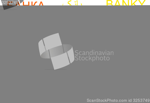 Image of Bank multilanguage wordcloud background concept