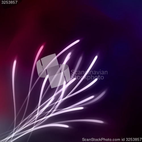 Image of Neon light curved lines. EPS 10