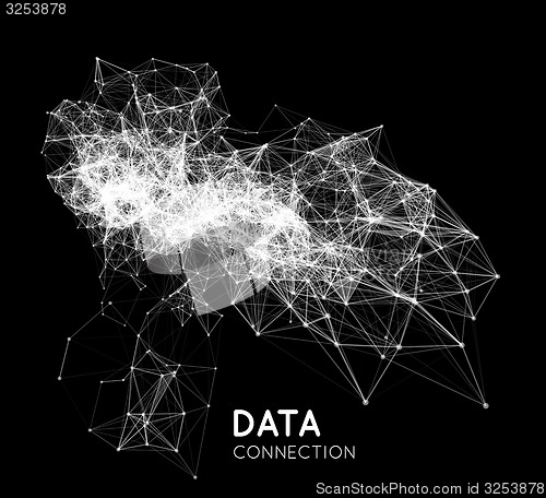 Image of Abstract network connection background