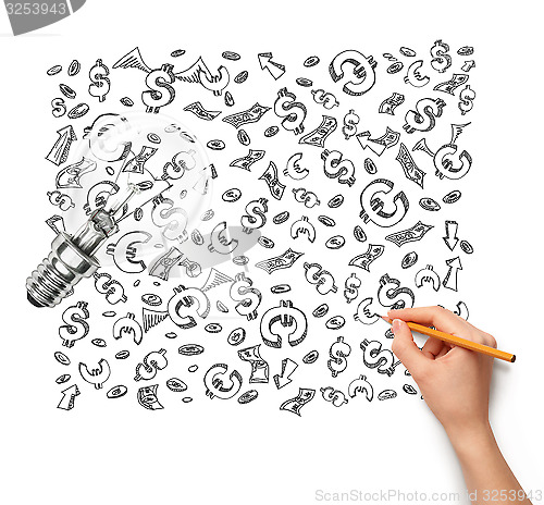 Image of Idea Background With Human Hand