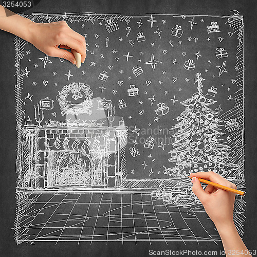 Image of Idea Background With Human Hand
