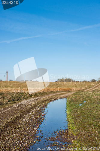 Image of Dirt track with water