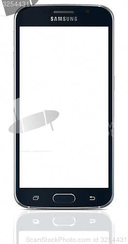 Image of Black Sapphire Samsung Galaxy S6 with blank screen