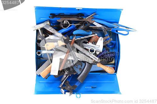 Image of mechanical tools in the box