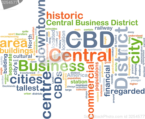 Image of Central business District CBD background concept