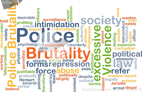 Image of Police brutality background concept