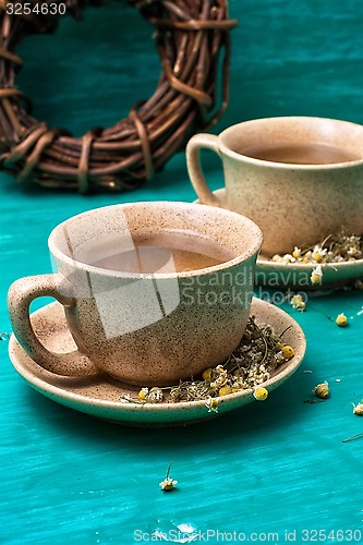 Image of two cups of chamomile tea