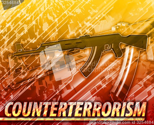 Image of Counterterrorism Abstract concept digital illustration