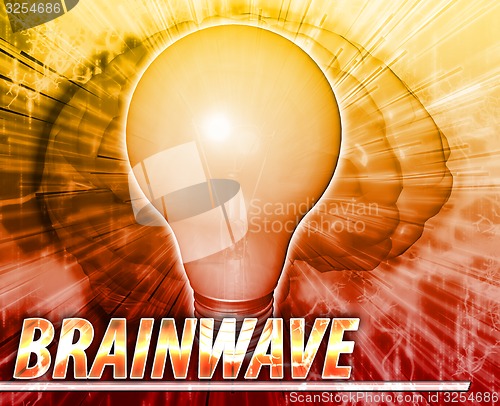 Image of Brainwave Abstract concept digital illustration