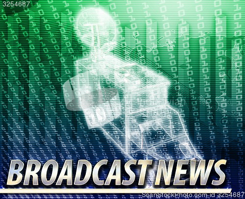 Image of Broadcast news Abstract concept digital illustration