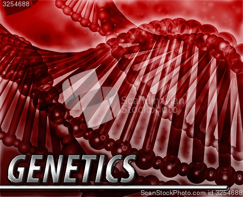 Image of Genetics Abstract concept digital illustration