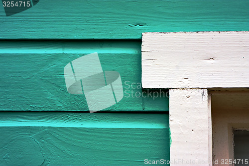 Image of close up of a green door