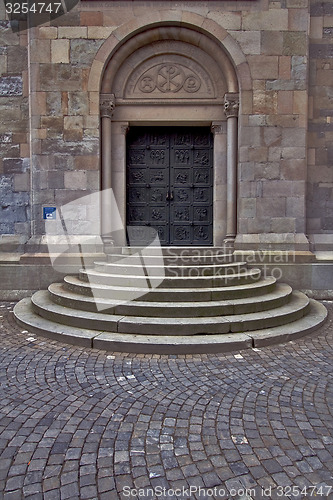 Image of door and stairs in swisse