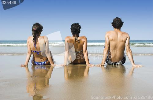 Image of Friends on the beach