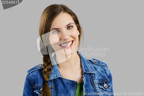 Image of Beautiful woman smiling