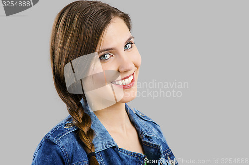 Image of Beautiful woman smiling