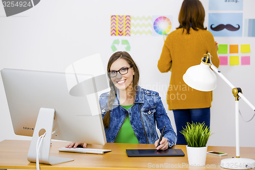 Image of Casual businesswomen