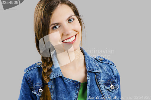 Image of Beautiful woman smiling