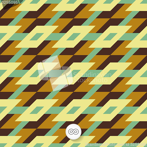 Image of Seamless mosaic pattern. Geometric background. 