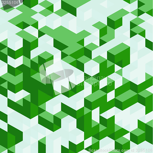 Image of 3d blocks structure background. Vector illustration. 