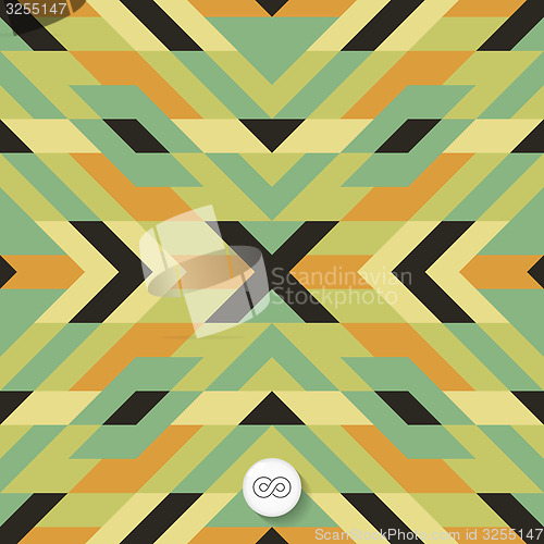 Image of Seamless mosaic pattern. Geometric background. 