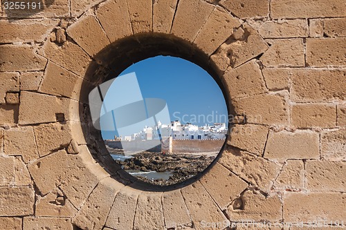 Image of ESSAOUIRA, MOROCCO -  town of Essaouira circa.  fortress