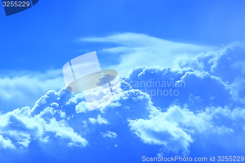 Image of beautiful blue clouds 