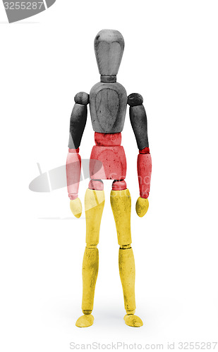 Image of Wood figure mannequin with flag bodypaint - Germany