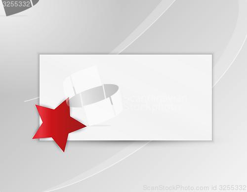 Image of star with blank paper