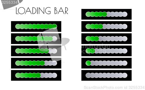 Image of green loading bars