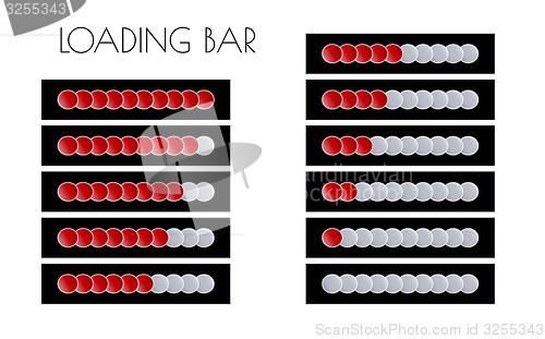 Image of red loading bars