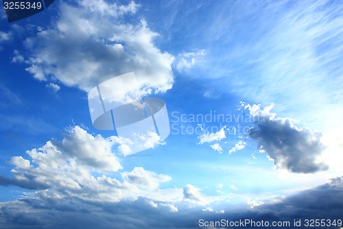Image of beautiful blue clouds 