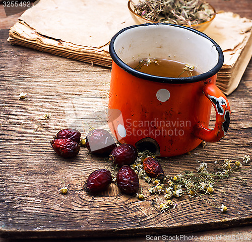 Image of tea on medicinal herbs