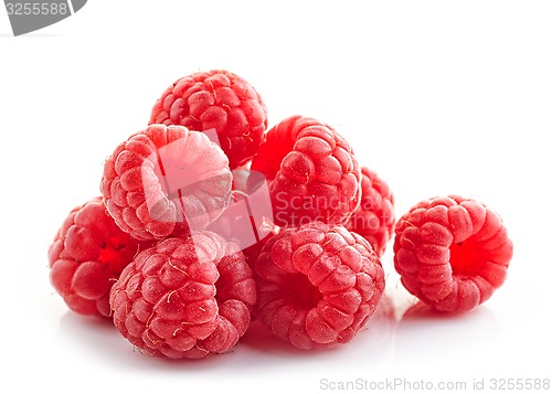 Image of heap of fresh raspberries