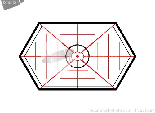 Image of crosshair on white background