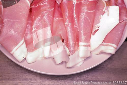 Image of sliced pork ham