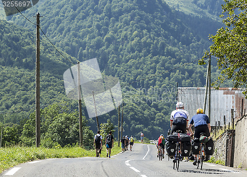 Image of People on The Road of Le Tour de France 2014