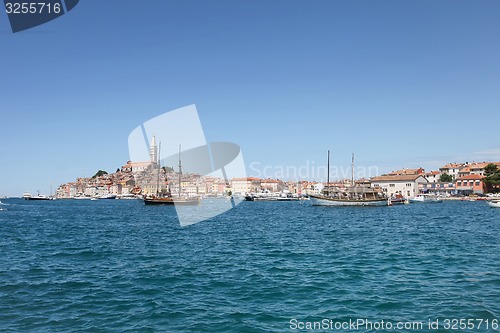 Image of Ships anchored in Rovinj