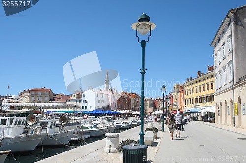 Image of People on seafront in Rovinj