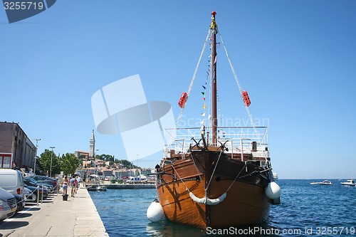 Image of Galley at dock in Rovinj 