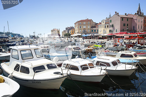 Image of Moored boats in Rovinj