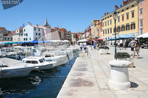 Image of People walking on promenade in Rovinj