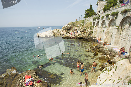 Image of People on beach in Rovinj