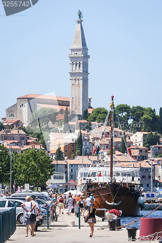 Image of People at dock in Rovinj 
