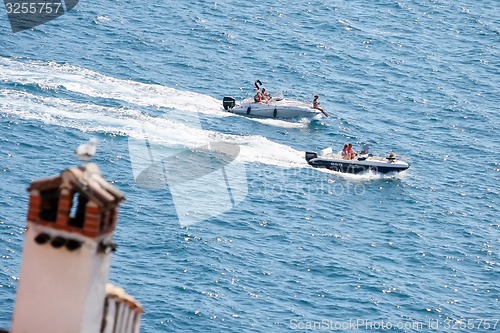 Image of Two powerboats in Rovinj