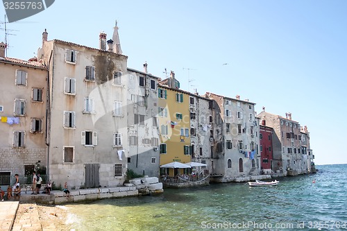 Image of Buildings on coast in Rovinj 