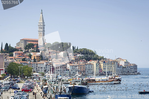 Image of Old city core and harbour in Rovinj