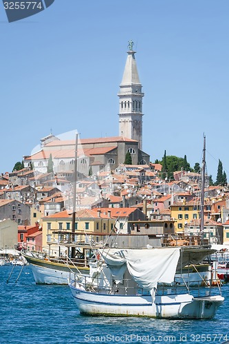 Image of Saint Eufemia church and bell tower