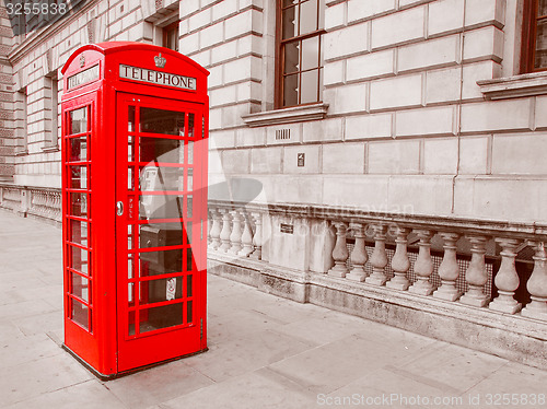 Image of Retro look London telephone box